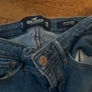 Hollister Low Rise Boot Cut Jeans - Blue